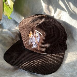 The Ampal Creative Grim Reaper Corduroy Strapback Hat